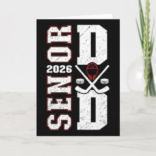 Hockey Senior Dad Of A Senior Hockey Player Dad 20 Card