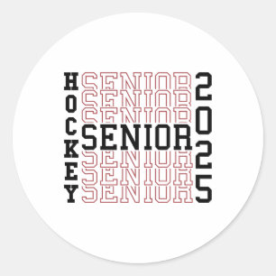 Hockey Senior Night Hockey Senior 2025 Graduation  Classic Round Sticker