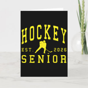 Hockey Senior Night Hockey Senior 2026 Graduation  Card