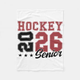 Hockey Senior Night Hockey Senior 2026 Graduation Fleece Blanket