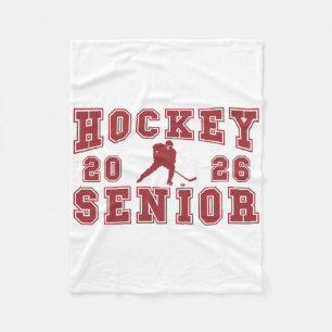 Hockey Senior Night Hockey Senior 2026 Graduation Fleece Blanket