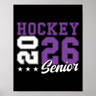 Hockey Senior Night Hockey Senior 2026 Graduation  Poster
