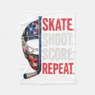 Hockey Shirt Hockey Boy Gifts Stuff Ice Hockey Jer Fleece Blanket
