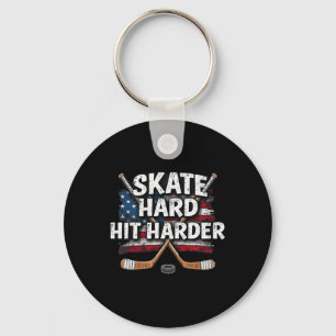 Hockey Shirt Hockey Boy Gifts Stuff Ice Hockey Jer Key Ring