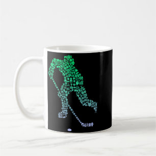 Hockey Silhouette Icon Hockey Player Gear _ Boys Coffee Mug