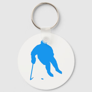 Hockey Silhouette Key Ring
