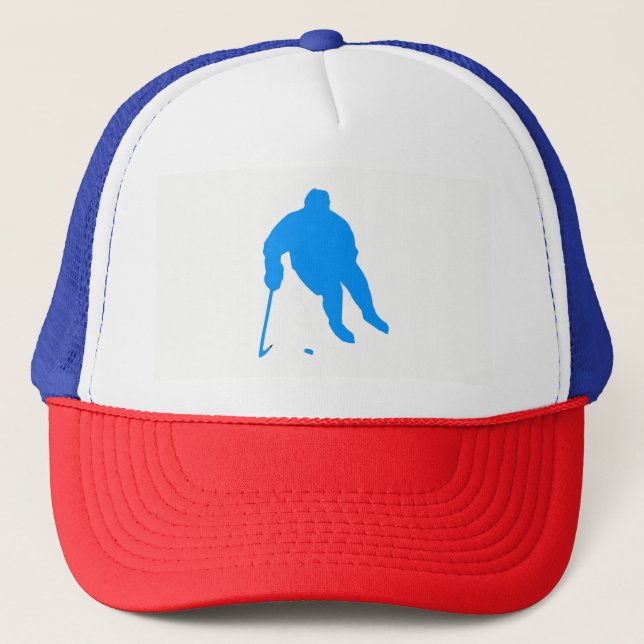 Hockey Silhouette Trucker Hat (Front)