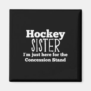 Hockey Sister Girls Sibling Daughter Son Game Magnet