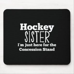 Hockey Sister Girls Sibling Daughter Son Game Mouse Pad