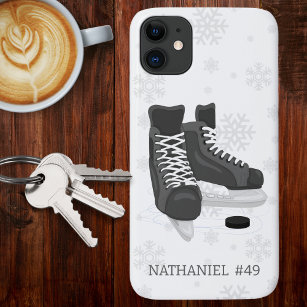 Hockey Skates Monogram  Case-Mate iPhone Case