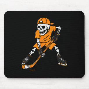 Hockey Skeleton Halloween Costume Boys Teens Girls Mouse Pad