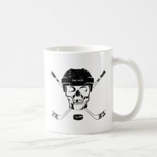 Hockey Skull and Sticks Coffee Mug