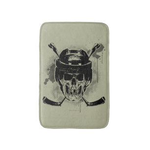 Hockey Skull Bath Mat