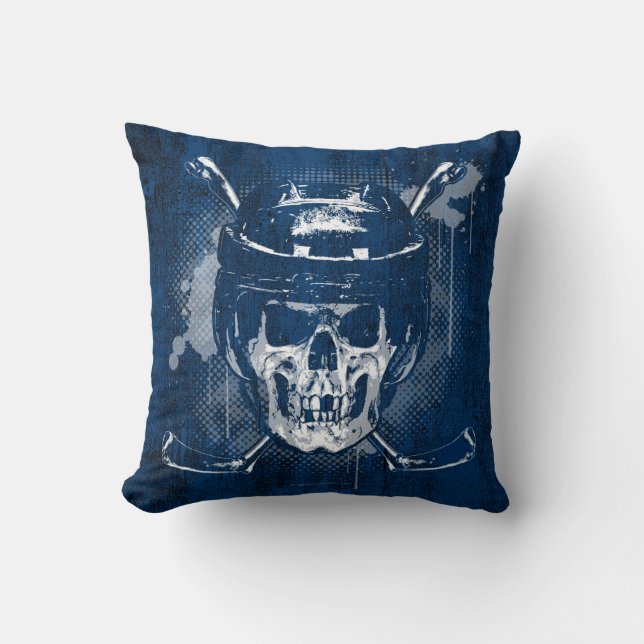Hockey Skull Cushion (Front)