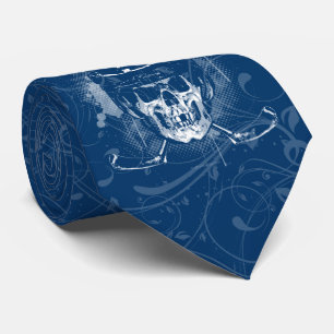 Hockey Skull Neck Tie
