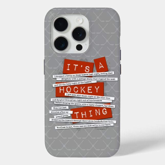 Hockey Slang iPhone 5 case (Back)