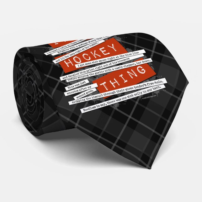 Hockey Slang Tie (Rolled)