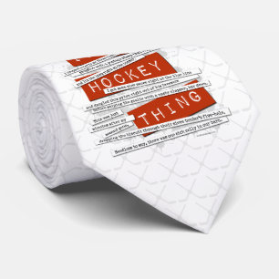 Hockey Slang Tie