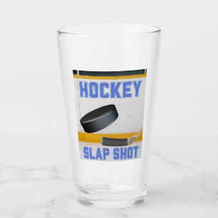 Hockey Slap Shot Glass