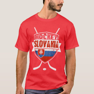 Hockey Slovakia Flag Design T-Shirt