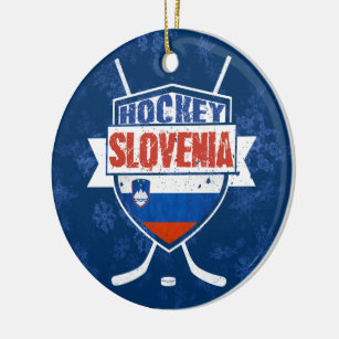 Hockey Slovenia Christmas Ornament Decoration