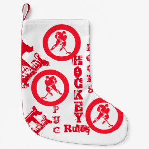 Hockey     small christmas stocking