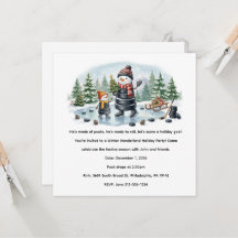 Hockey Snowman Party Theme