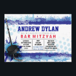 HOCKEY SPLASH Bar Mitzvah Invitation<br><div class="desc">WELCOME!!! I can personally help you with your order!  Ask me anything! EVERYTHING is customisable!  All my designs are ONE-OF-A-KIND original pieces of artwork designed by me!  All background colours,  fonts and text can changed by clicking on the CUSTOMIZE IT button.  Feel free to email me requests at:  Marlalove@hotmail.com</div>