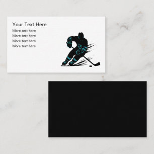 Hockey Sports Theme Business Card Design