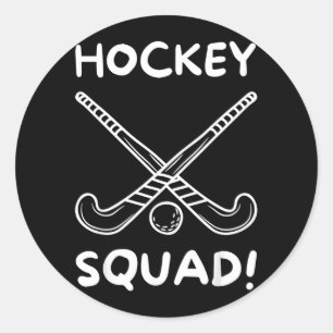 Hockey Squad 1 Classic Round Sticker