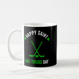 Hockey St Patricks Day Boys Men Shamrock Hockey Coffee Mug
