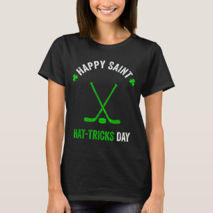 Hockey st patricks day boys men shamrock hockey Ho T-Shirt