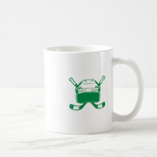 Hockey St Patricks Day Shamrock Hockey Lover Irish Coffee Mug