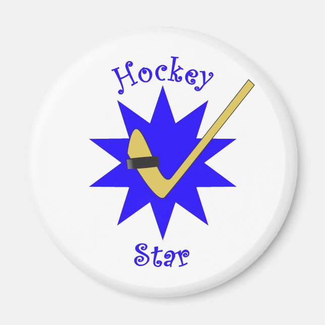 Hockey Star Magnet (Front)