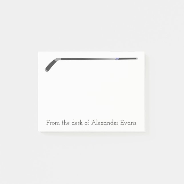 Hockey Stick Post-it Notes (Front)