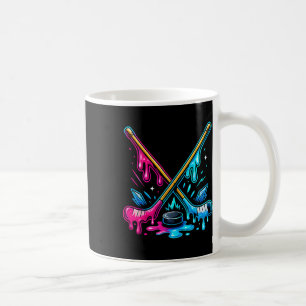 Hockey Sticks Ice Cream Drip Ice Hockey Dripping M Coffee Mug