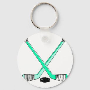 Hockey Sticks Key Ring