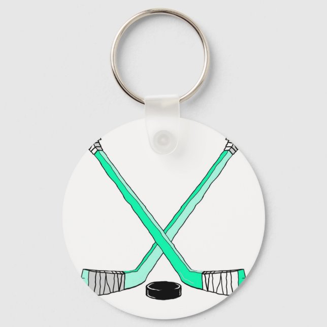 Hockey Sticks Key Ring (Front)