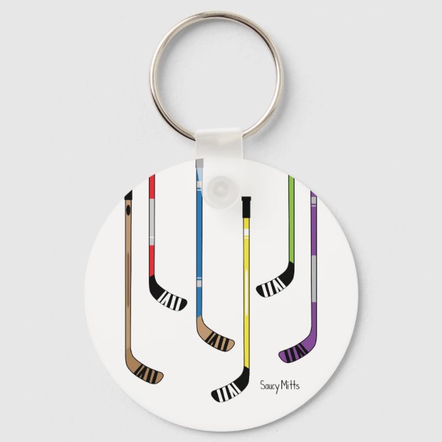 Hockey Sticks Key Ring (Front)