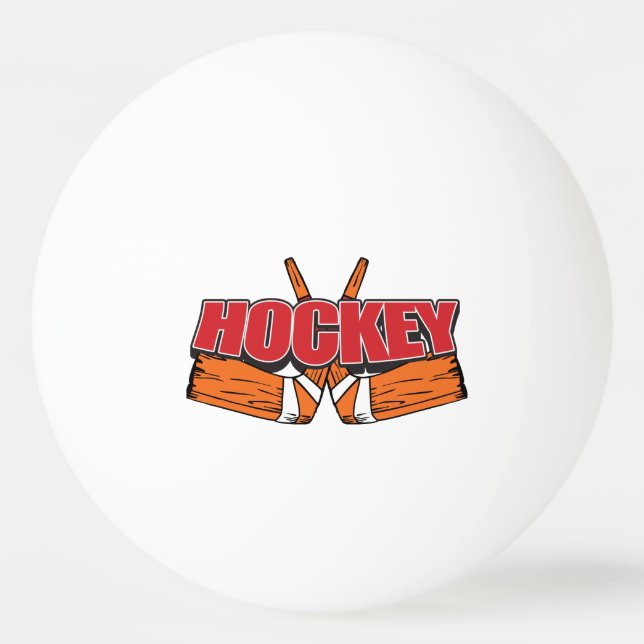 Hockey Sticks Ping Pong Ball (Front)