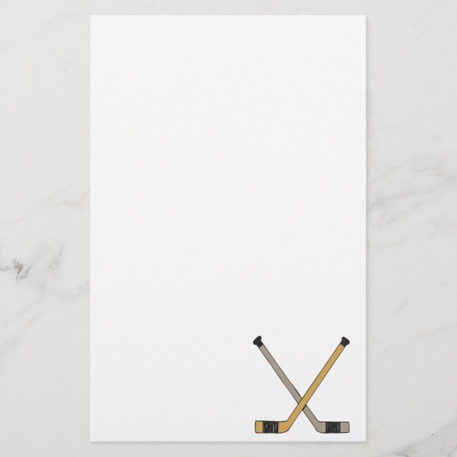 Hockey Sticks Stationery (Front)