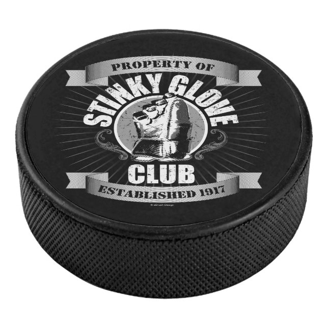 Hockey Stinky Glove Club Hockey Puck (3/4)