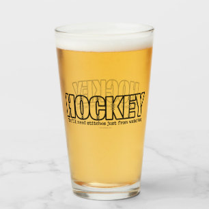 Hockey Stitches Glass