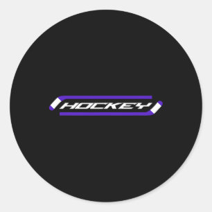 Hockey - Stylish - Simple - Hockey Playerfan _1 Classic Round Sticker