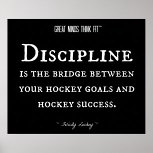 Hockey Success and Discipline 012 Poster