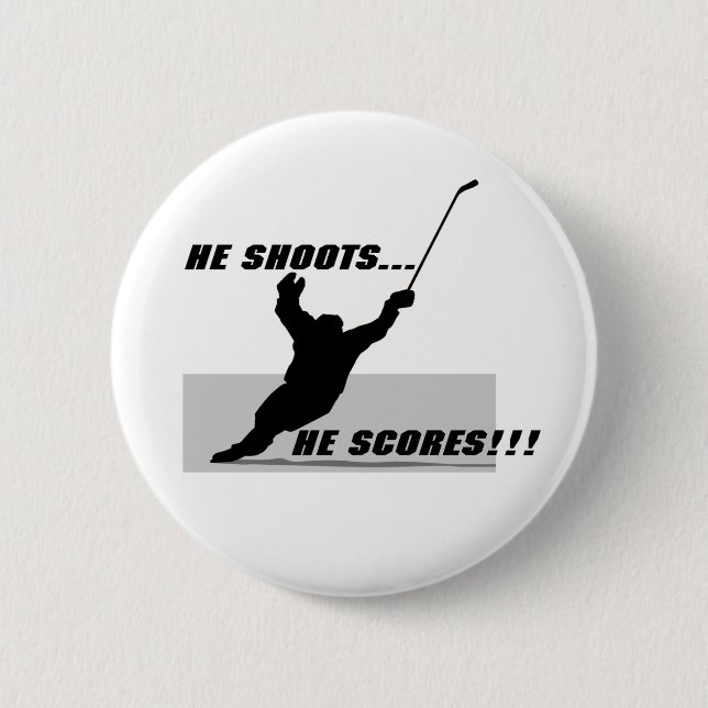 Hockey T-shirts and Gifts. 6 Cm Round Badge (Front)