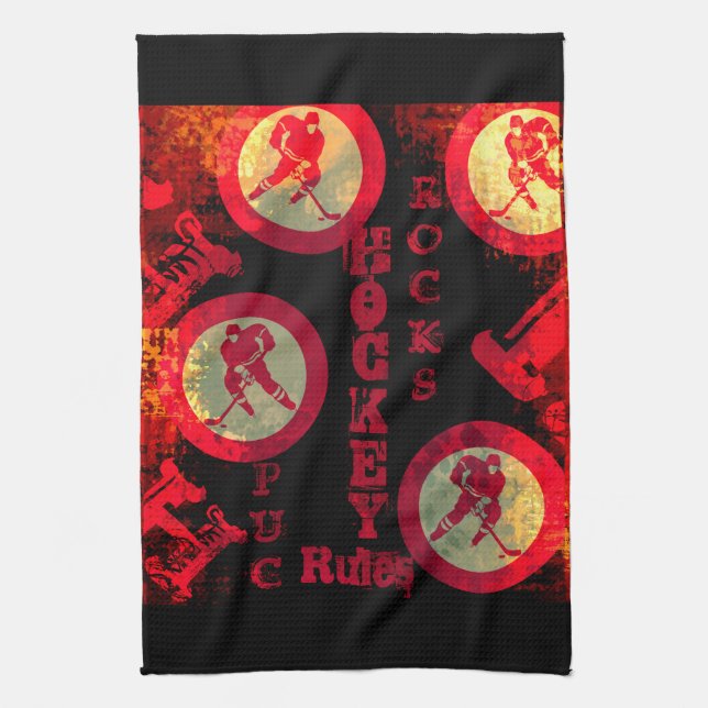 Hockey               tea towel (Vertical)
