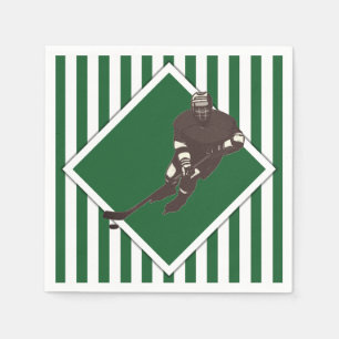 Hockey Team Green Napkin