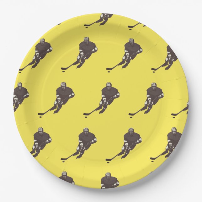 Hockey Team Paper Plates (Front)