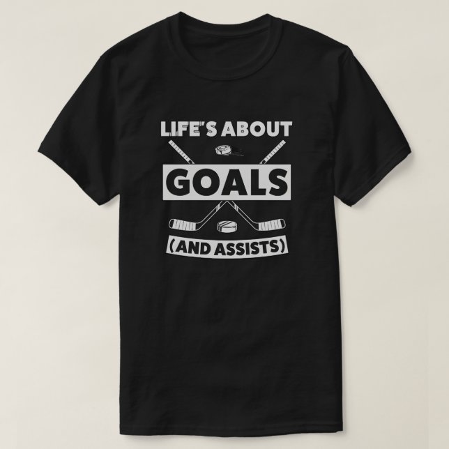 Hockey Team Spirit Quote Tee (Design Front)